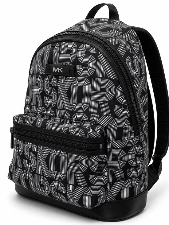 Michael Kors Handbags - MICHAEL KORS Mens Kent Graphic Logo Backpack Bag in Black